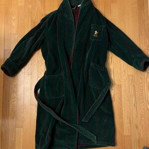 Vintage Polo Ralph Lauren Terry Cloth Bathrobe Lion Crest OSFA